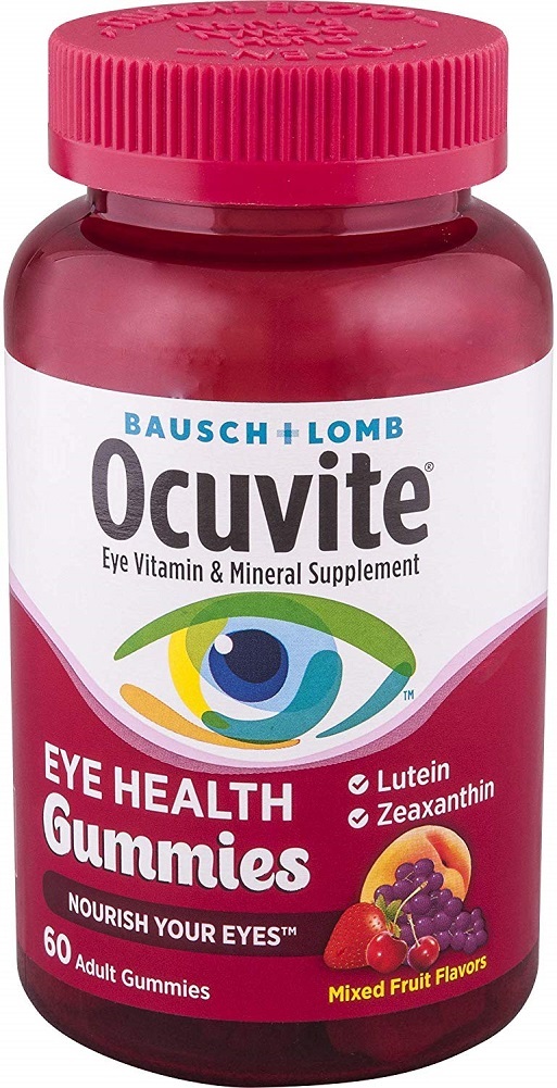 Bausch + Lomb Ocuvite Eye Health Gummies with Lutein, Zeaxanthin and