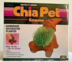 Gnome Chia Pet Decorative Pottery Planter Home Garden Plant Indoor Gag G... - $24.74