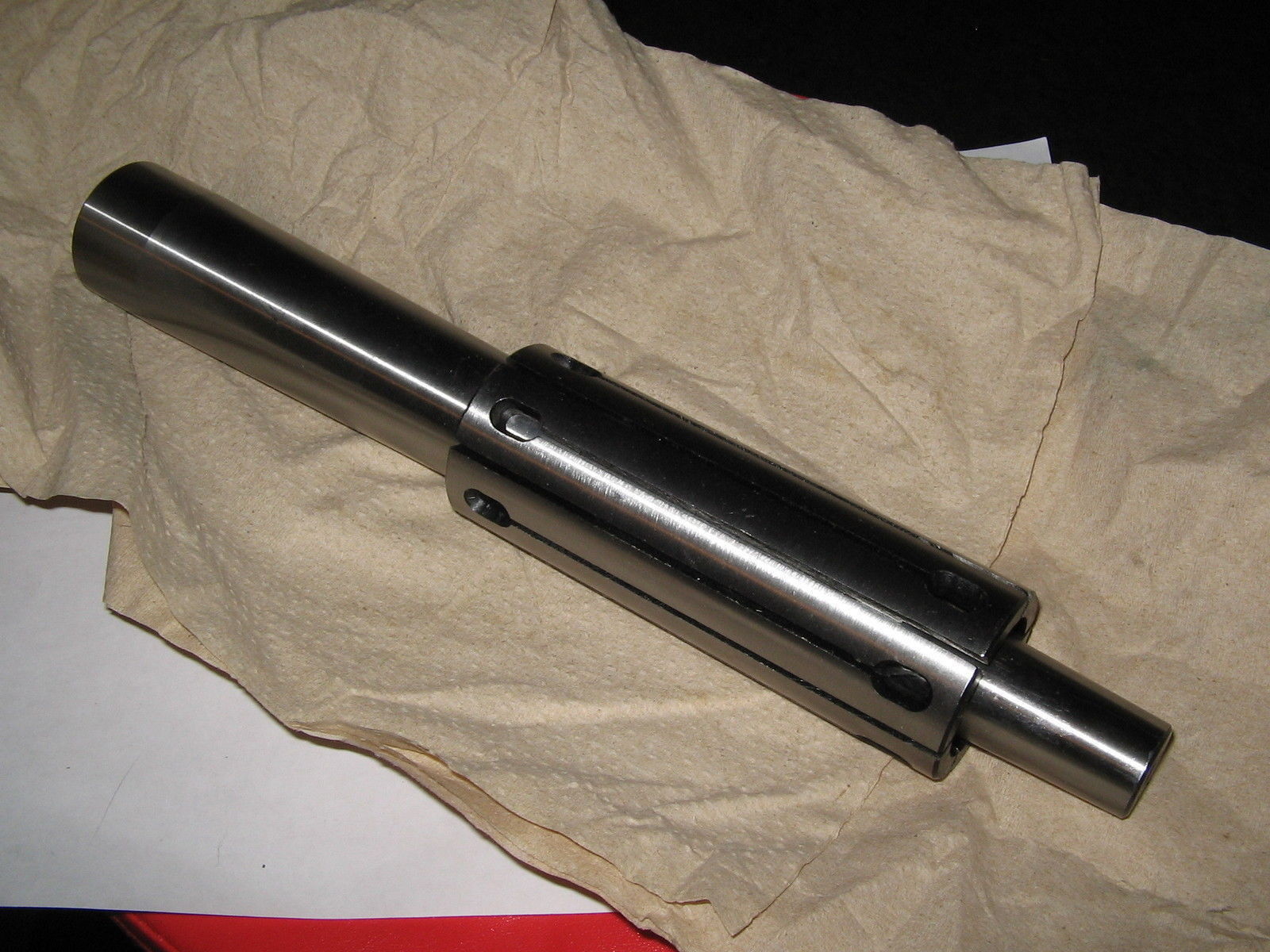 Tapered Lathe Mandrel, 1 3/4" Sleeve Dia., 5” Length , OAL 11 1/2