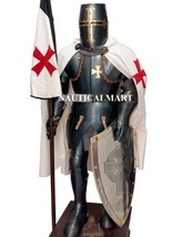 Medieval Knight Templar Suit Of Armour - Wearable Halloween Costume image 2