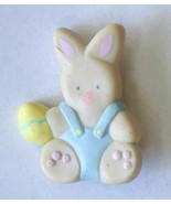 Hallmark Cute Easter Bunny Rabbit Brooch 1990 vintage 1 3/4&quot; - $12.95