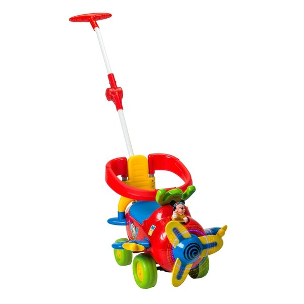 4 in 1 mickey plane activity ride on