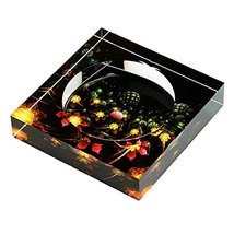 George Jimmy Creative Gifts Beautiful Glass Ashtray Cool Crystal Ash Holder Desk - £29.91 GBP
