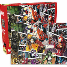 Marvel Character Panels 500-Piece Jigsaw Puzzle Multi-Color - $28.98