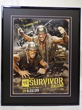 2009 WWE Survivor Series 16x20 Framed Insight Poster Display - $79.19