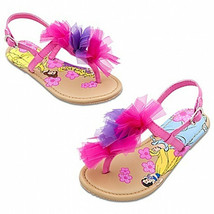Disney Floral Princess pink Sandals for Girls Youth Size 9 NWT - £20.62 GBP