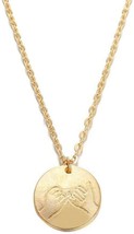 JczR.Y Minimalist Round Coin Disc Necklace Pendant Vintage Pinky Swear Sequins - $24.87
