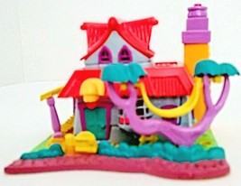 Vintage 1994 Bluebird Polly Pocket Light-Up KITTY HOUSE Lights Up COMPLE... - $41.88
