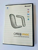 Office Mac Student and Teacher Edition 2004 Macintosh w/ CD Key & Original case - $9.87