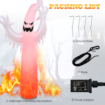12 Feet Halloween Inflatable Decoration with Built-in LED Lights image 7
