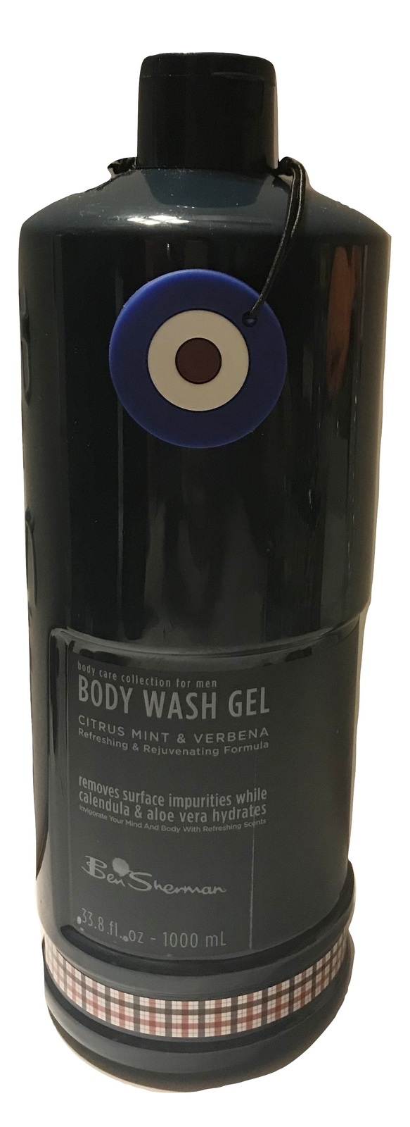 Ben Sherman for Men Citrus Mint & Verbena Body Wash Gel, Jumbo size 33.