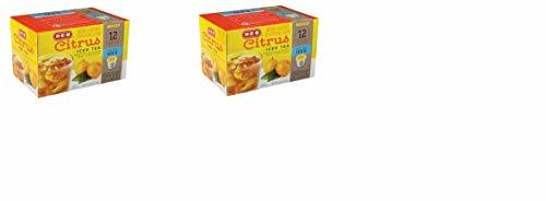 H?E?B Citrus Iced Tea Single Serve Cups 12 ct(pack of 2) Total 24