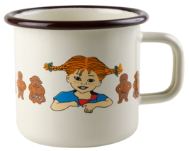 Pippi Longstocking MUURLA Pippi &amp; Gingerbread Enamel Mug 3,7 dl *NEW - $14.79