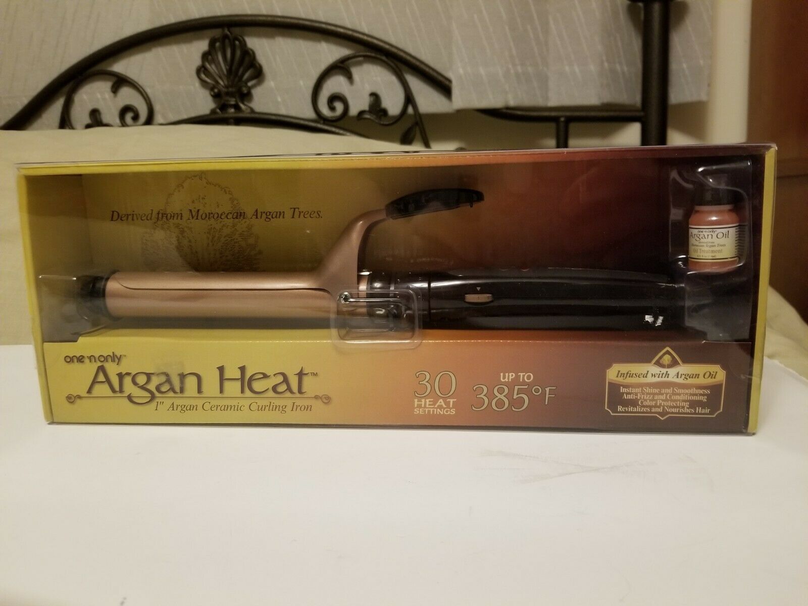 argan heat curling iron