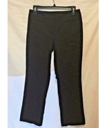 Petite Sophisticates Womens Sz 4 P Black Pinstriped Red Blue pants - $13.99