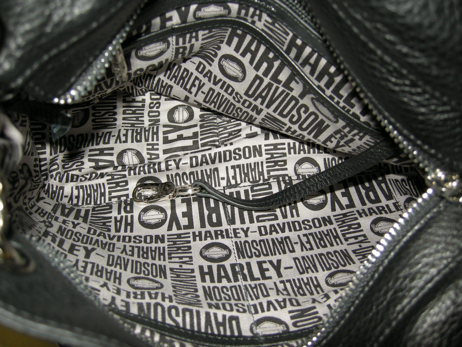 Harley Davidson Purse Black Leather Double And 50 Similar