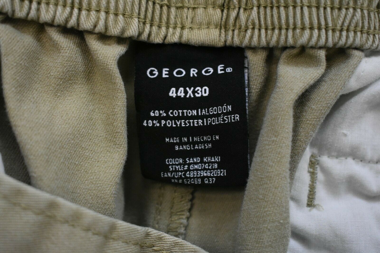 george pleated khaki pants