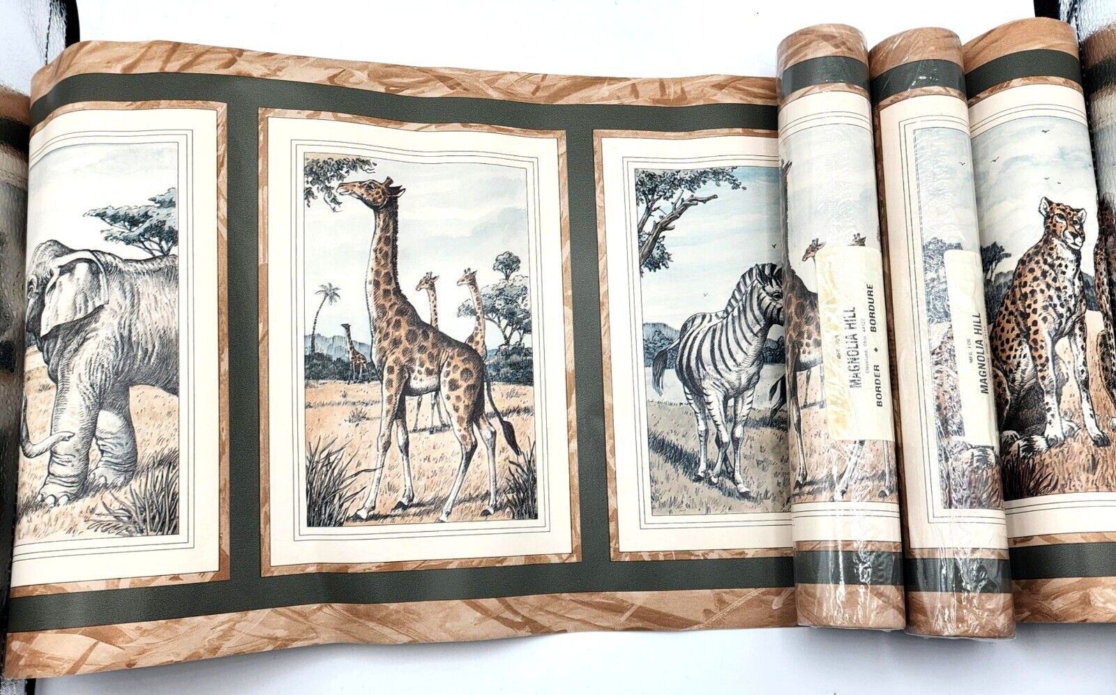 Magnolia Hill African Safari AnimalsElephant Giraffe Cheetah Zebra