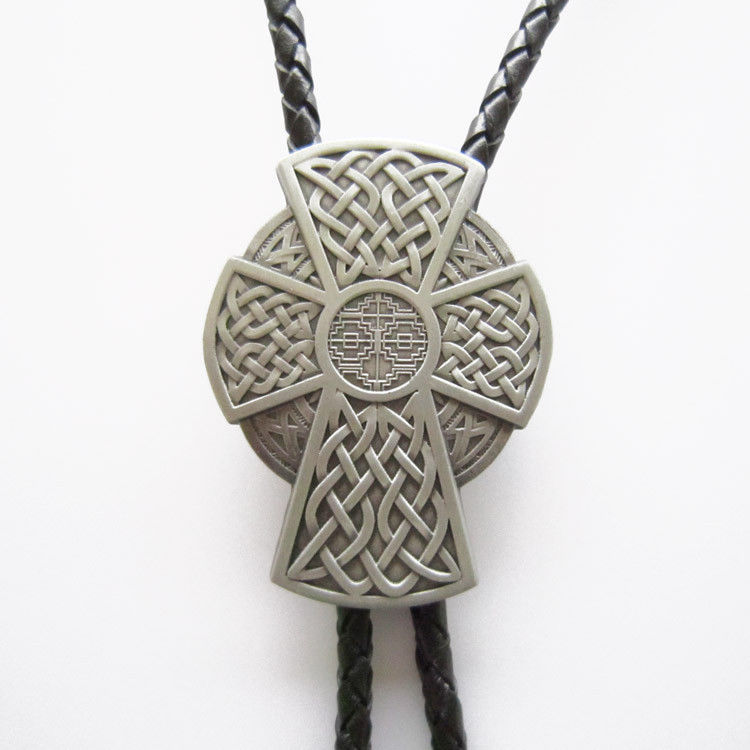 Vintage Celtic Cross Bolo Tie Wedding Leather Necklace also Stock in US ...