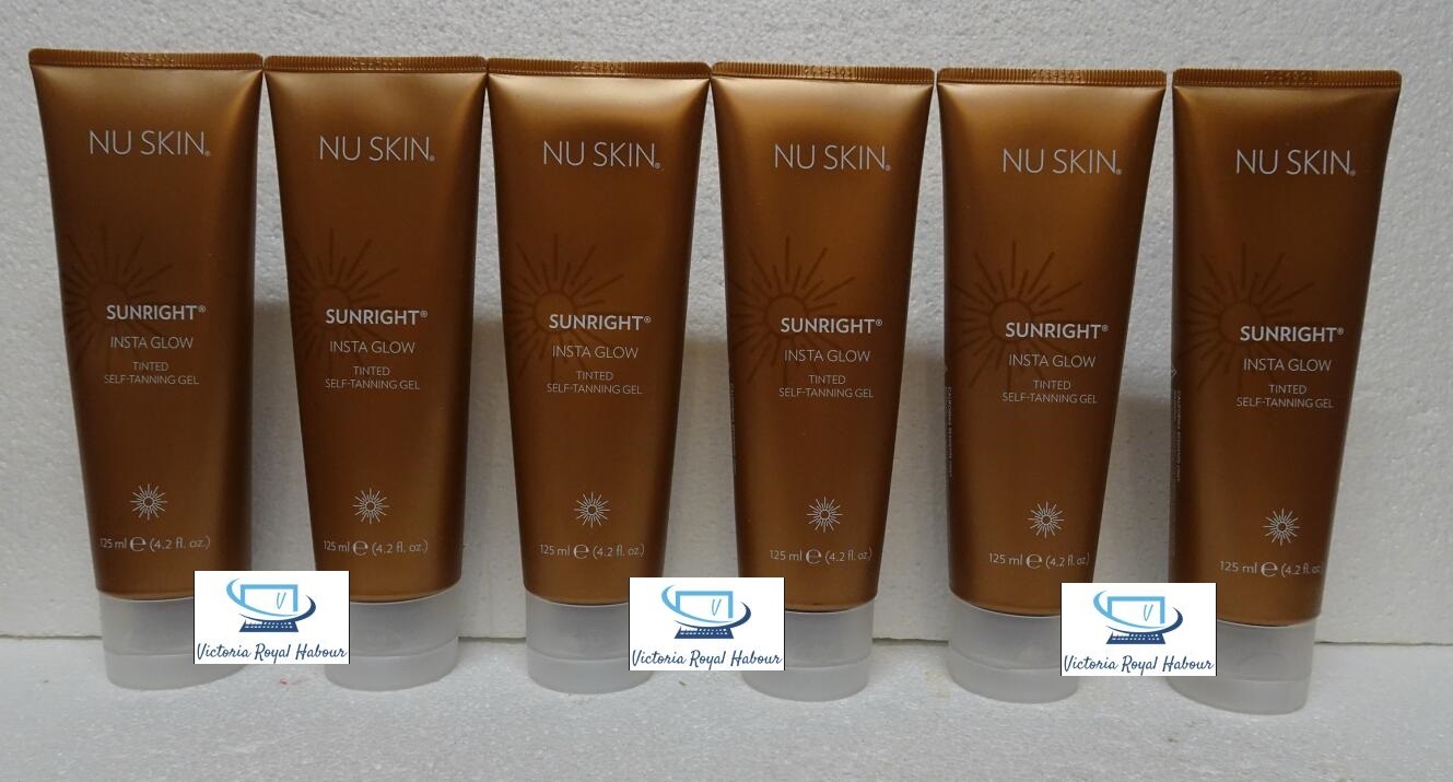 Six pack: Nu Skin Nuskin Sunright Insta Glow Tinted Self-Tanning Gel 125ml x6