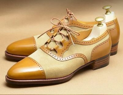 New Men's Handmade Shoes Elegant Oxford, Brogue & Derby trendy Leather