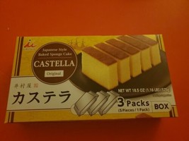CASTELLA JAPANESE STYLE PRE-SLICED BAKED  SPONGE CAKE(3PACKS 5 PIECES EACH) - $34.65
