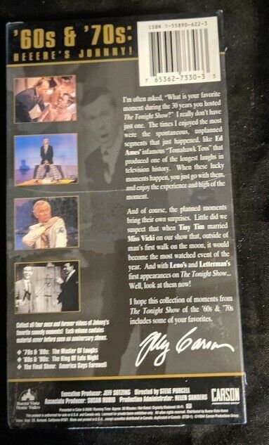 The Tonight Show VHS 60's & 70