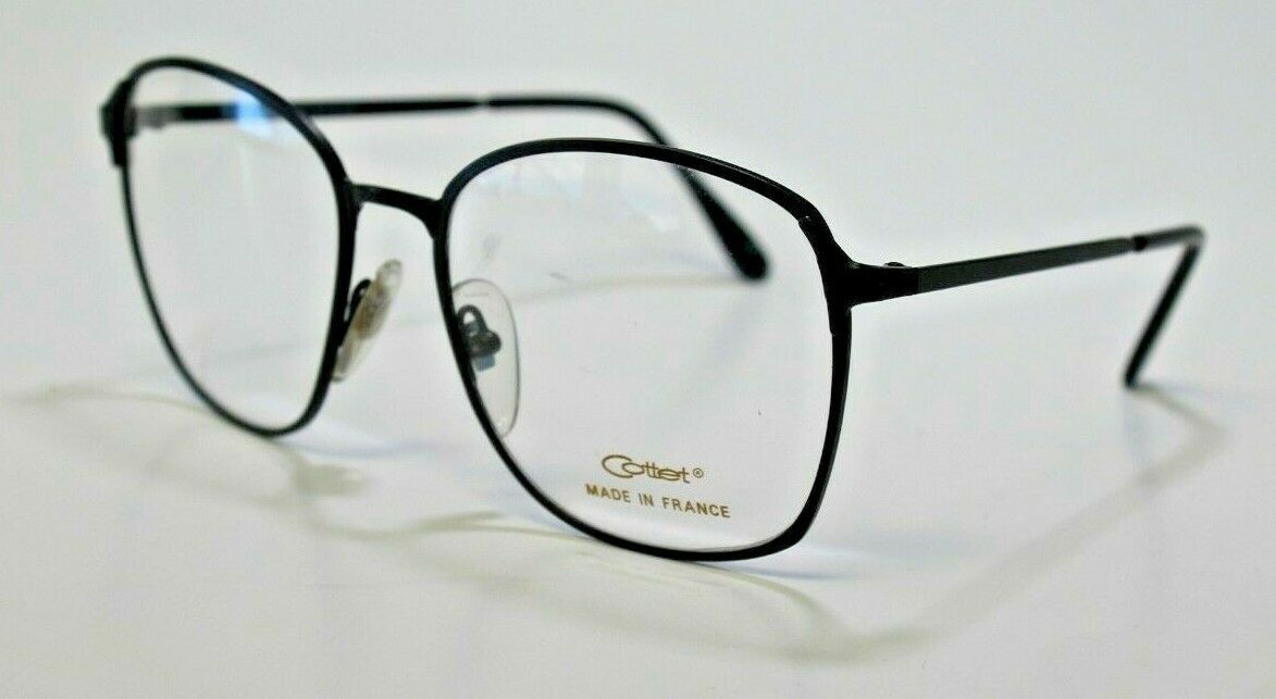 AUTHENTIC COTTET 1860 BLACK EYEGLASSES FRAME 5518140 Eyeglass Frames