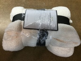 Pkg damage* Cozy Knit Throw Blanket Ivory - Threshold 50x60 in. - $12.30