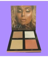 Huda Beauty 3D Highlighter Palette - PINK SANDS EDITION 4 Shade Quad NIB - $38.60