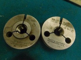 Hanson Whitney USA Go No Go Thread Ring Gage Set 5//16/"-32 NEF