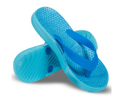 nike flip flops blue