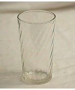 Swirl Glassware by Brockway Clear Drinking Glass Tumbler 3-7/8&quot; Tall Vin... - $10.88