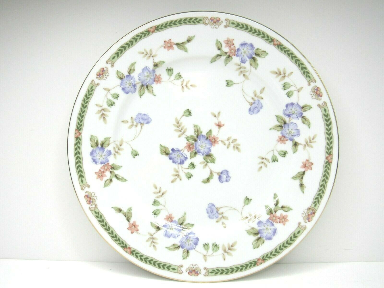 Pretty Plate Blue White Floral  By Sadek 3 1/2 inches 