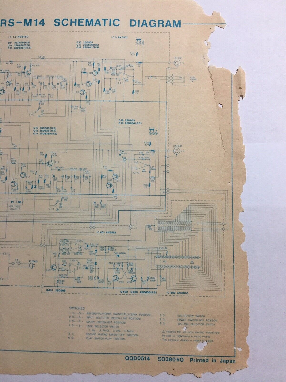 Technics RS-M14 Operating Instructions and similar items