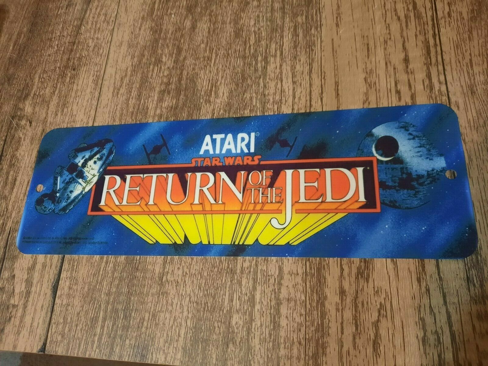 Return of the Jedi Atari Star Wars Classic Arcade Marquee Banner 4x12 Metal Sign