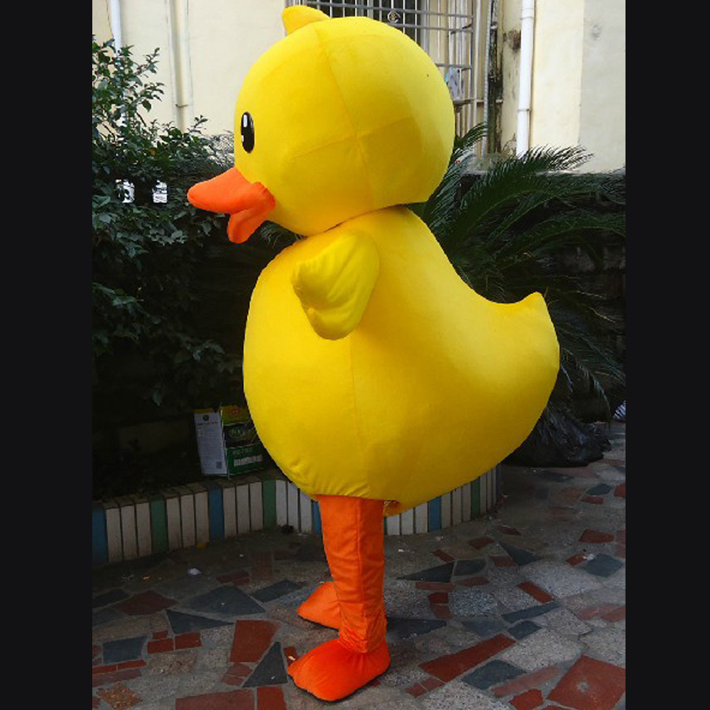 Adult Size Yellow Duckling Duck Mascot Costume Parade Halloween Event ...