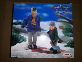 Shoveling Snow Vintage 1997 Lemax Memory Makers Figures Christmas - $21.03