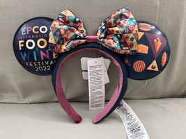 Walt Disney World 2022 Epcot Food and Wine Festival Faux Leather Headband NEW image 1