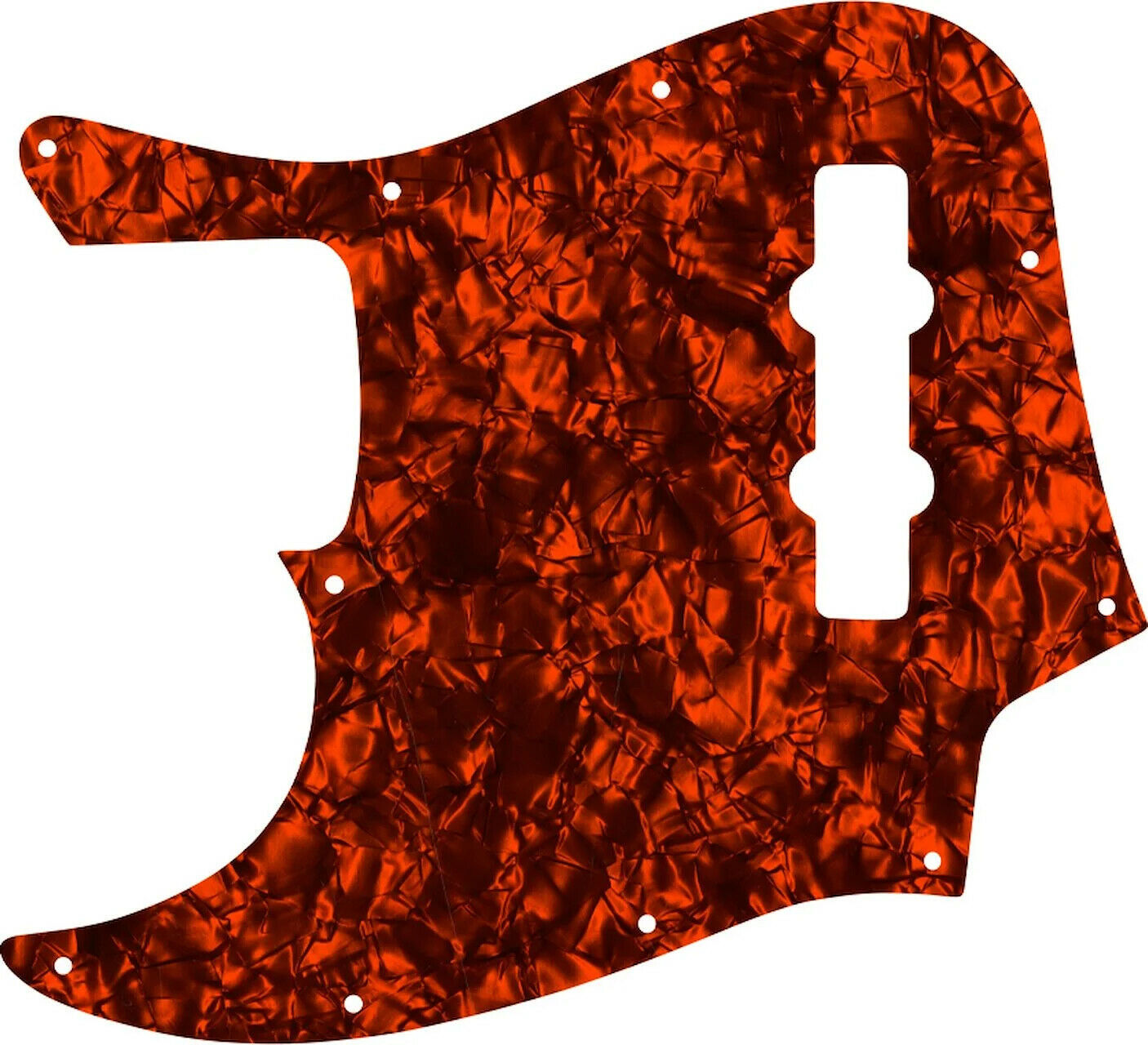 WD Custom Pickguard For Left Hand Fender Highway One Jazz Bass #28OP Orange P...