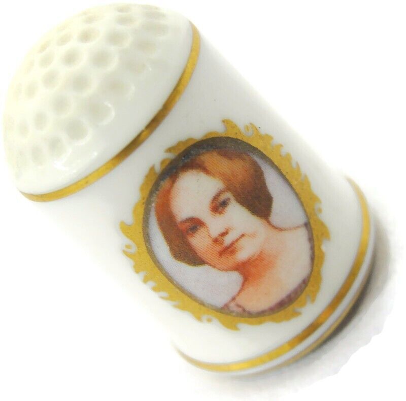 1978 Abigail Fillmore Franklin Mint Fine Bone China Thimble Limited