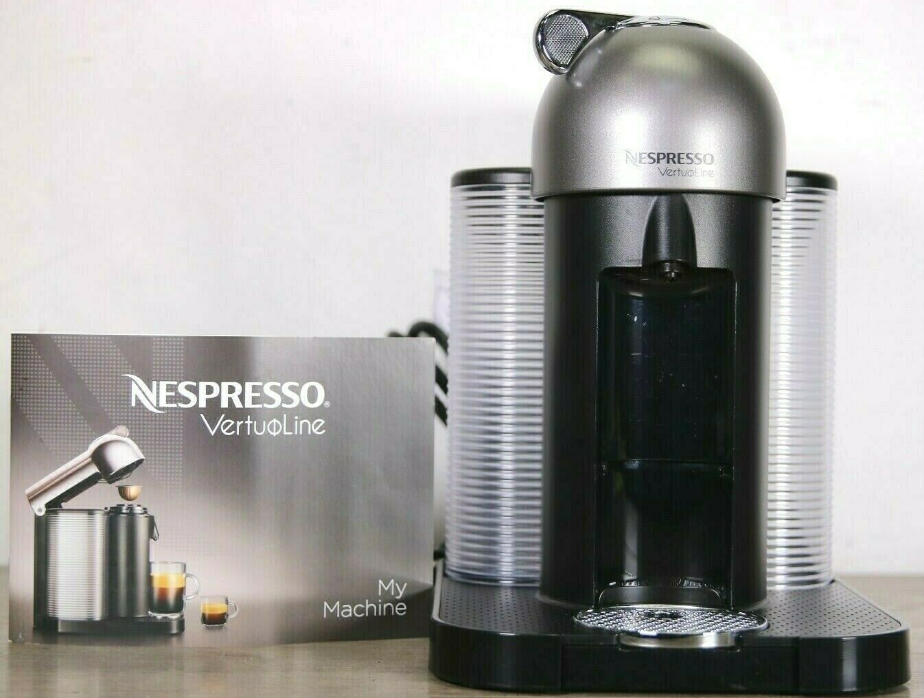 Nespresso Vertuoline GCA1 Coffee and Espresso Maker Black/Chrome