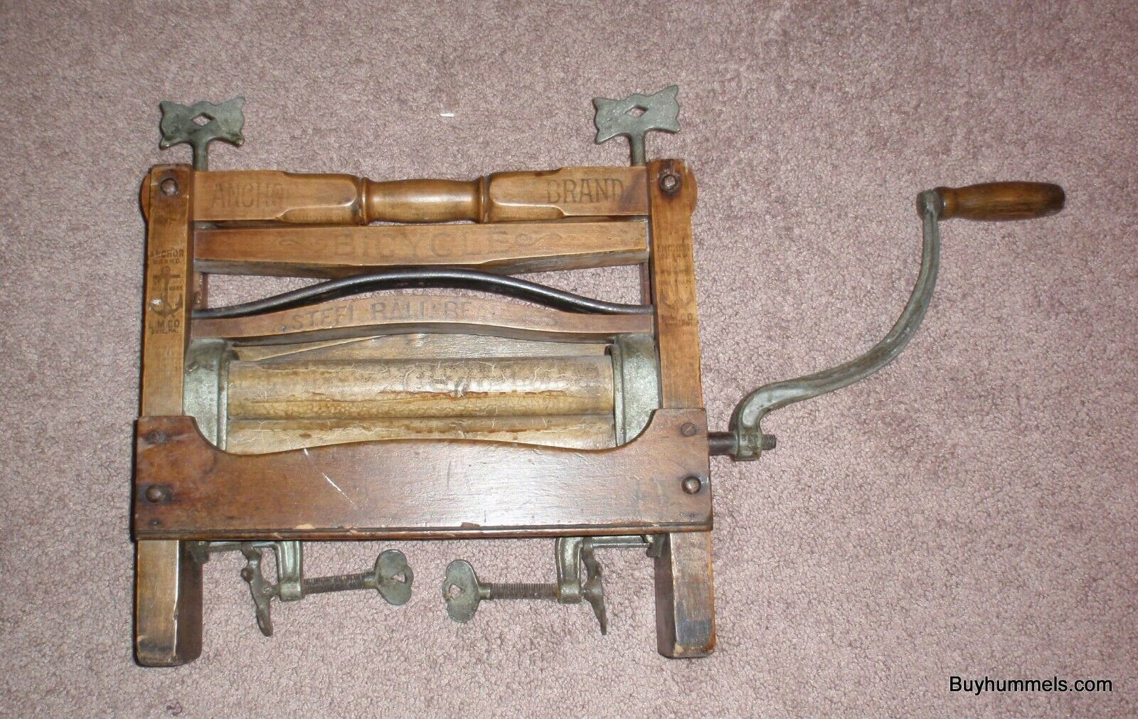 ANTIQUE ANCHOR BRAND CLOTHES WRINGER BICYCLE Rare Collectible Find