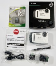 Fujifilm FinePix XP130 Waterproof Digital Camera w/16GB SD Card - White - $386.82