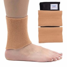 CRS Cross Ankle Gel Sleeves - Padded Skate Socks Ankle, Tan, 2 Ankle Gel... - $37.92