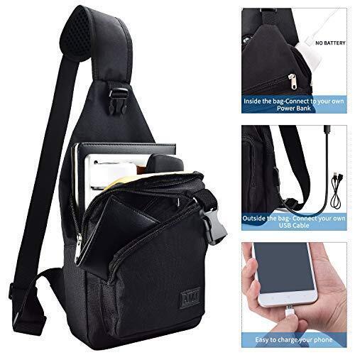 Kawei Knight Sling Backpack, Sling Bag, Crossbody Bag Shoulder Bag for Men Women