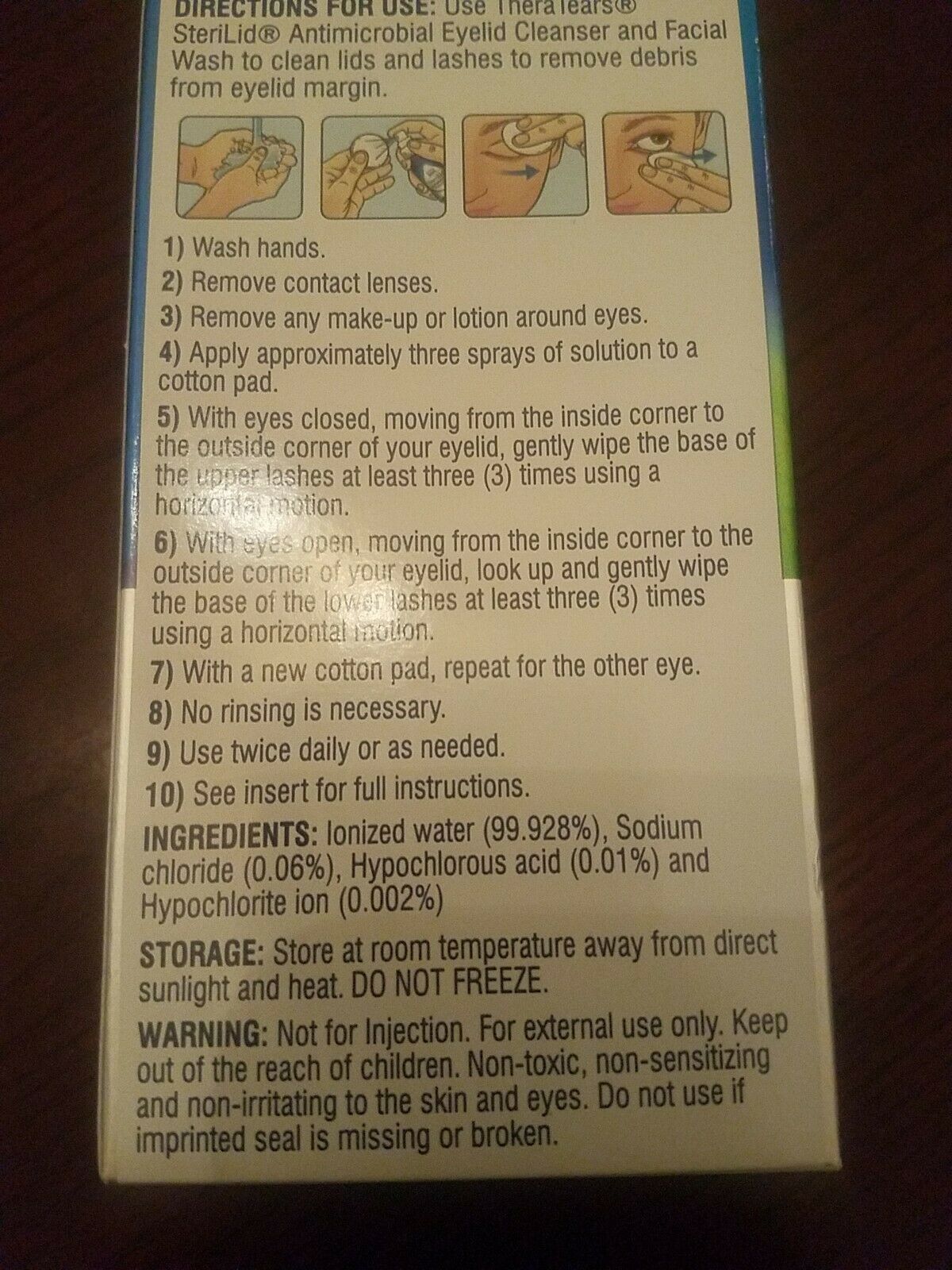 Thera Tears Sterilid Antimicrobial Eyelid Cleanser And Flacial Wash