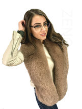 Fox Fur Boa 63' (160cm) Saga Furs Light Brown Fur Collar Big And Royal Scarf image 4