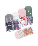 Anysox 5 Pairs One Size 5-9 Rainbow Color Kitten Socks Summer Women Cotton - $22.05+