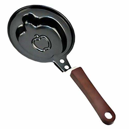 Novelty[Apple]Utility Nonstick Cast Iron Skillet Mini Poached Egg Pan(4.7 5.5'')